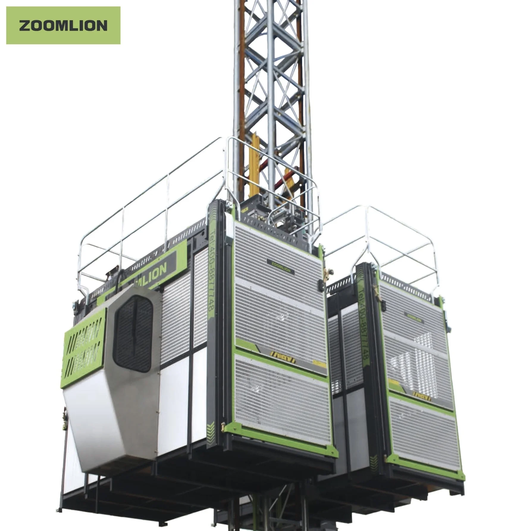 ZOOMLION  Official Energy Efficient Construction Hoist Elevator SC200/200 EB/BZ/BG with ISO