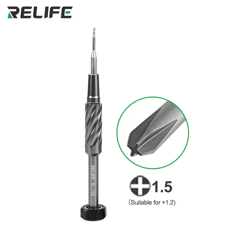 RELIFE RL-728 2D Sturdy Magnetic Screwdriver S2 Steel Screwdriver Precision Screwdriver