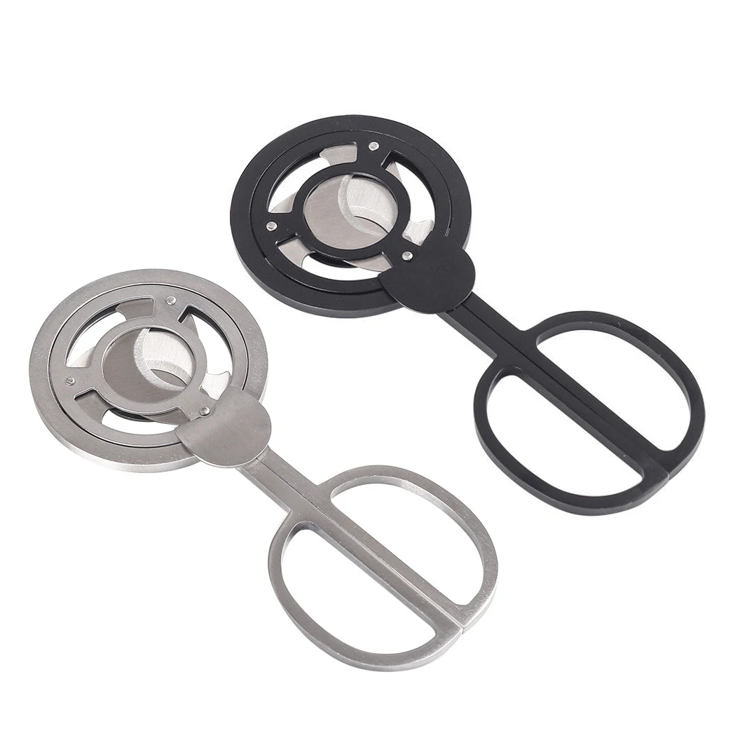 Ergonomic Design Ring Cigar Cutter Stainless Steel Cigar Cutter Scissors Blade Cigar Guillotine