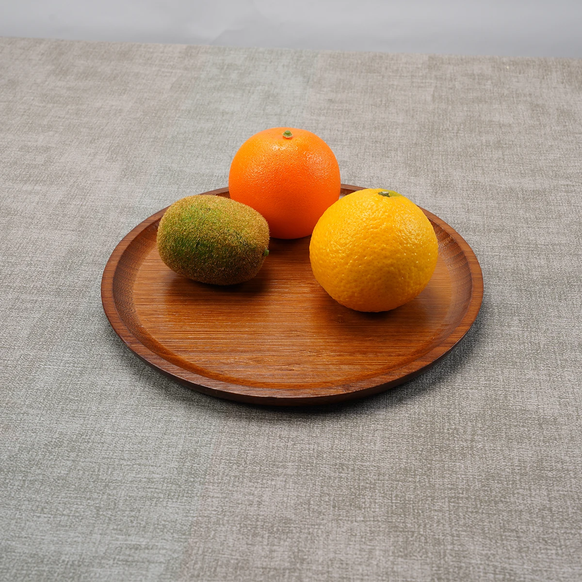 100% Natural Bamboo Wood Tray Brown Storage Bamboo Tray Home Decoration For Vegetable And Fruit Snacks