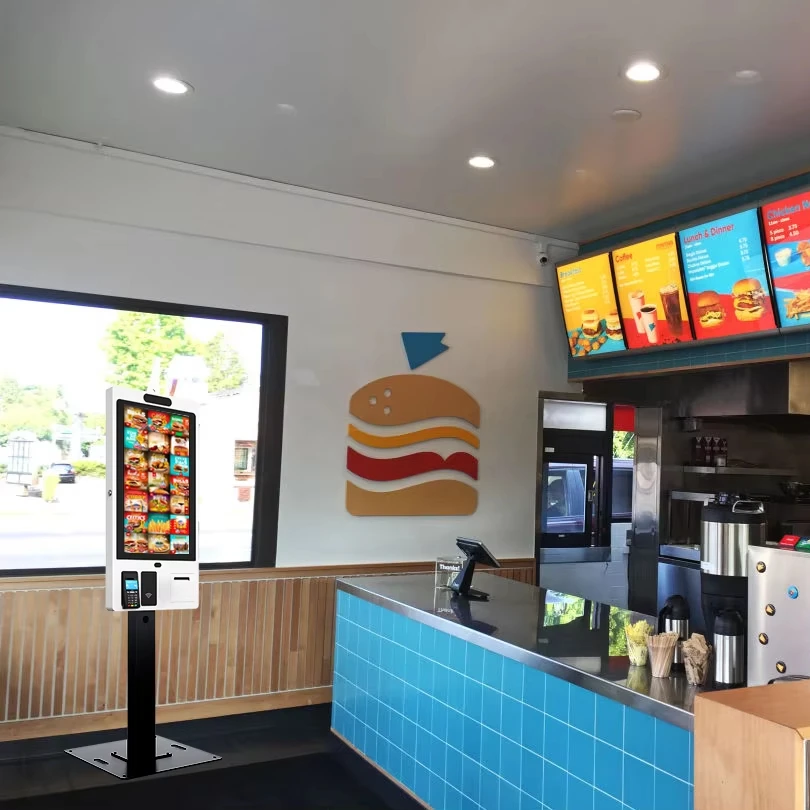 Киоск для самостоятельного заказа 21 5 Дюймов интерактивный сенсорный экран киоск обслуживания ресторанов KFC Mcdonalds