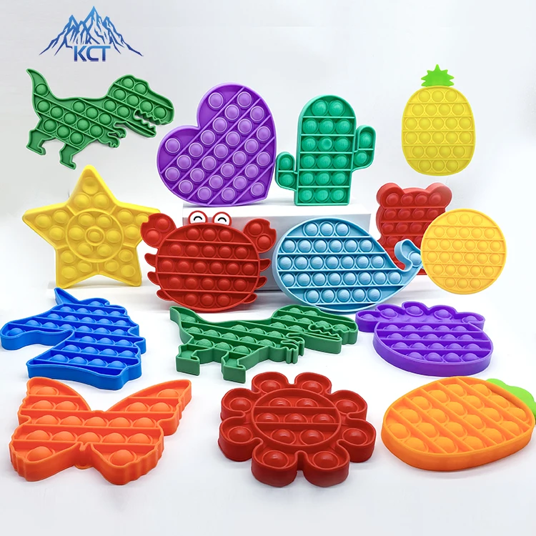 
Autism Special Needs Stress Reliever Silicone Stress Reliever Toy Push pop pop Bubble Sensory Fidget Toy Pop it Fidget Toy 
