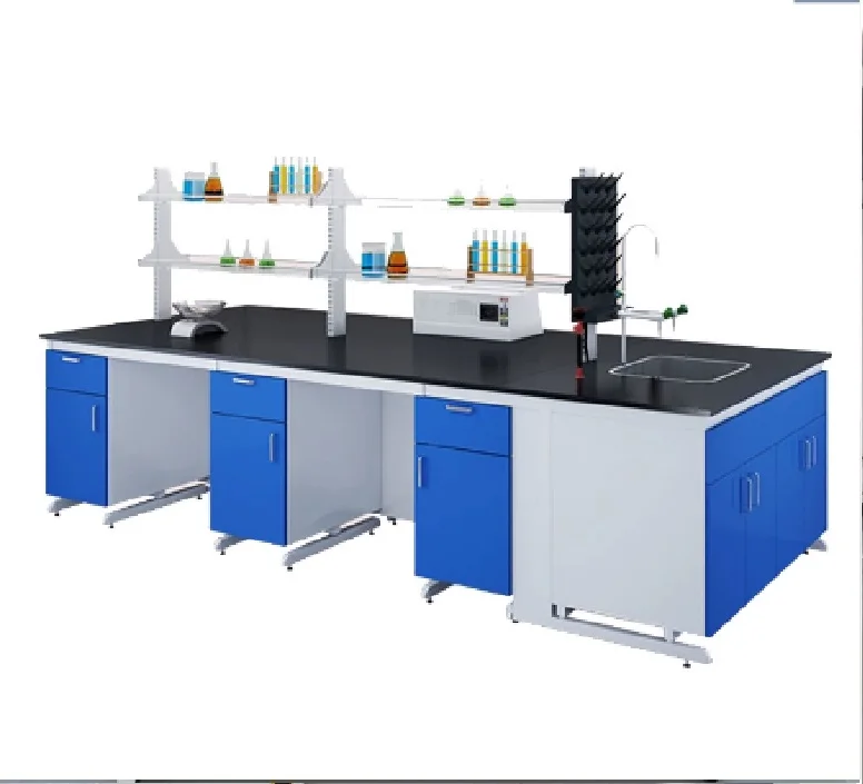 University lab Biological tables and chair wooden laboratory equipment desk furniture