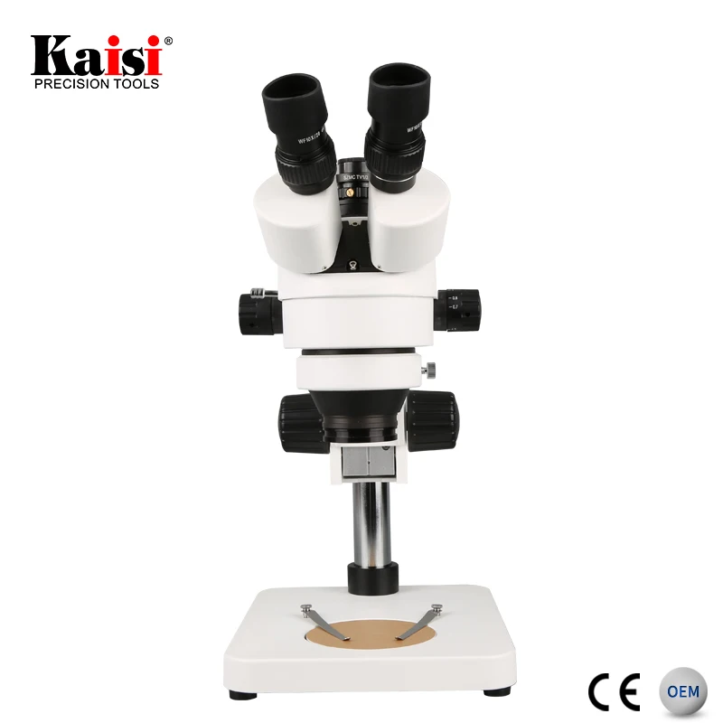 Kaisi 37045 пайки микроскоп 7x-50x зум стерео тринокулярный с камерой