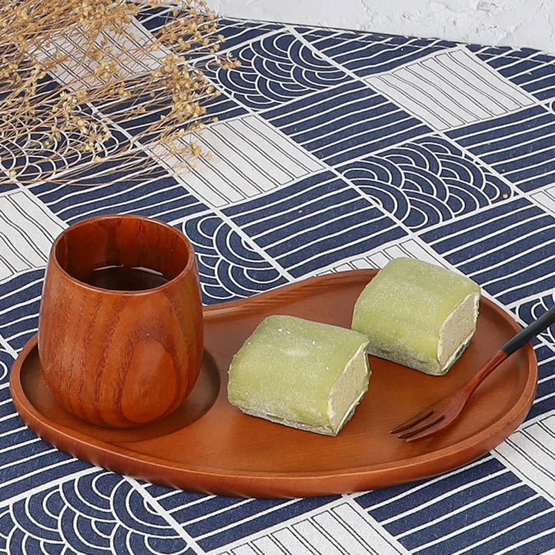 Sustainable Small Cookie Bread Tray Wooden Chip And Dip Serving Platter