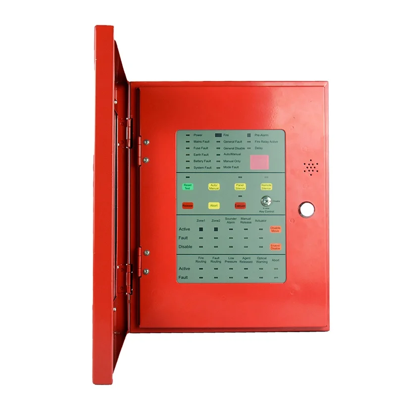 4 Zone Gas Suppression Control Panel FM200,CO2,N1230 Automatic Fire Suppression System