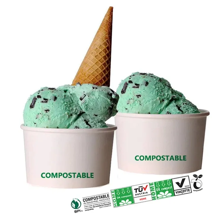 New Bio-degradable Disposable Sugarcane Cup Bagasse Pulp Coffee 6oz 8oz Paper Cup With Lids For Eco Friendly Beverage Packaging