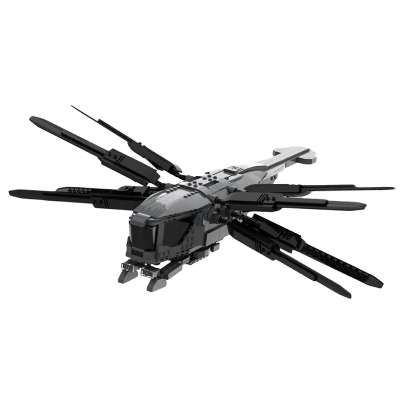 MOC Movie Series Dune Helicopter Building Blocks Atreides Ornithopter Airplanes Model Bricks Plane Toys For Children Xmas Gifts