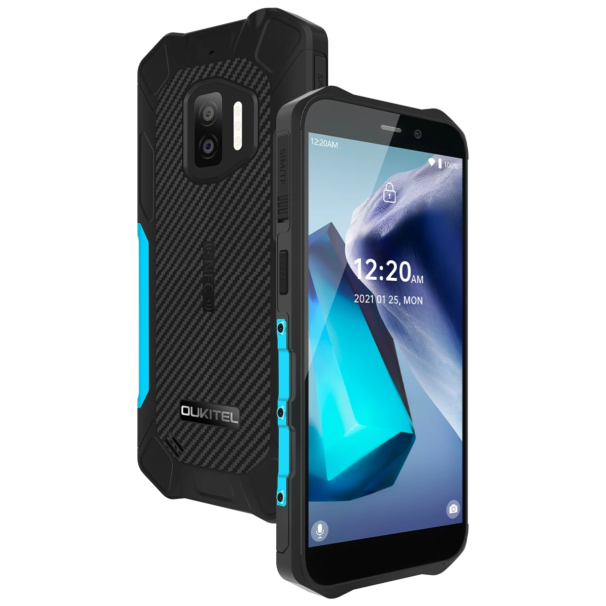 Новый OUKITEL WP12 Android 11 IP68 водонепроницаемый прочный мобильный телефон 5,5 'HD + 4 Гб оперативной памяти, 32 Гб встроенной памяти, MT6761D ближней бесконтактной связи 4G сотовые телефоны