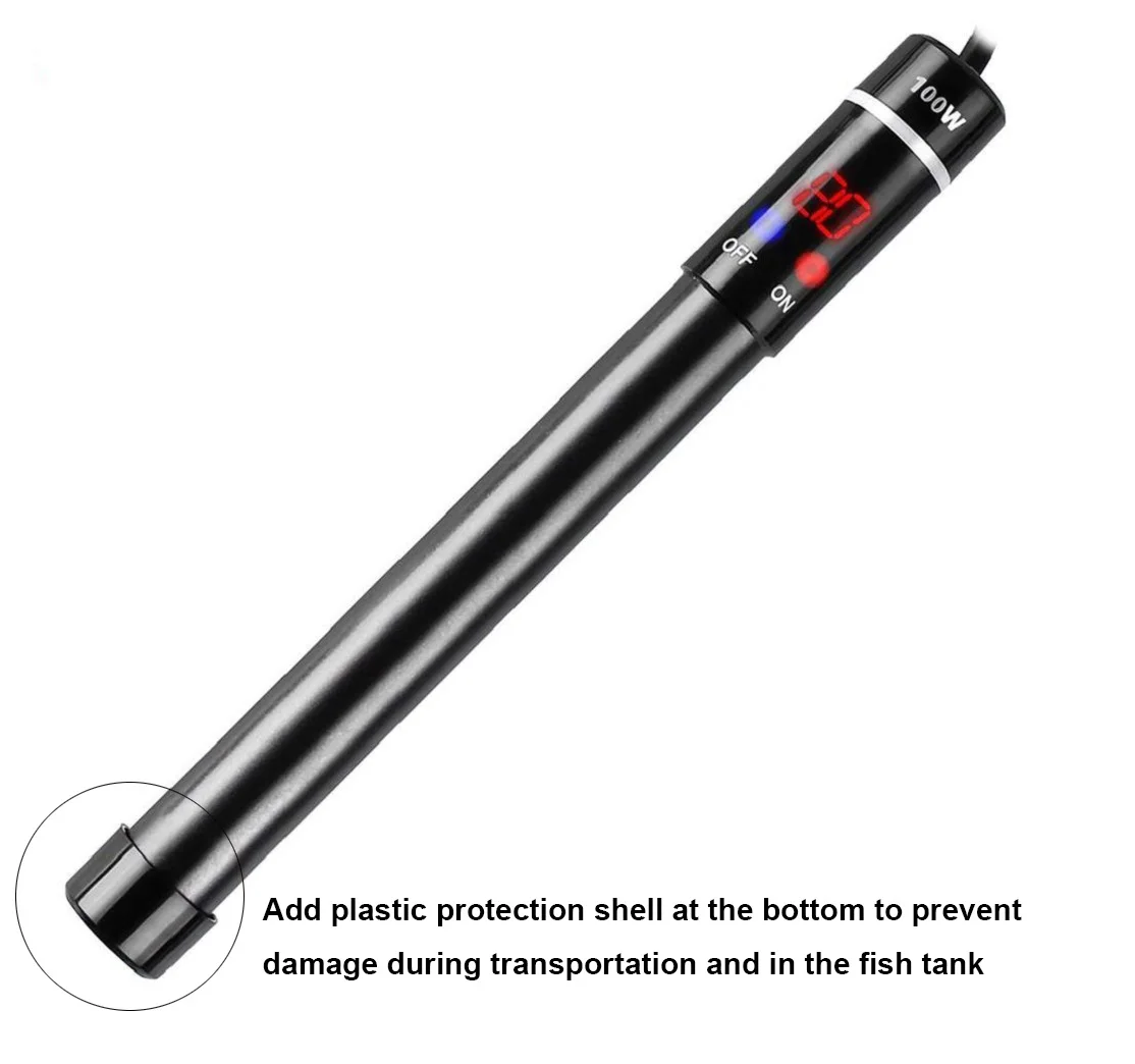 China manufacturer Hot Sale Energy Saving Titanium fish tank LED Display Heater for Aquarium