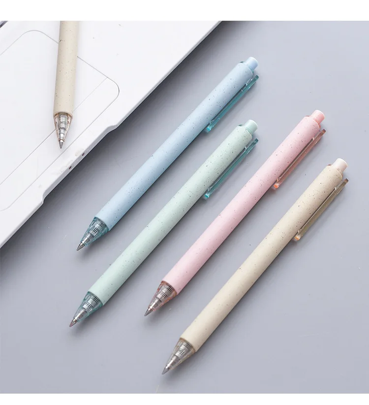 EACAJESS Eco Pen Wheat Straw Eco-friendly Material Ballpoint Pen With Custom Logo Advertising ballpoint pen