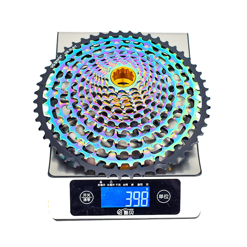 VG Sports MTB 12 Speed 10-51T Cassette freewheel Ultimate XD Cassette Rainbow 398g 12s Cassette Colorful