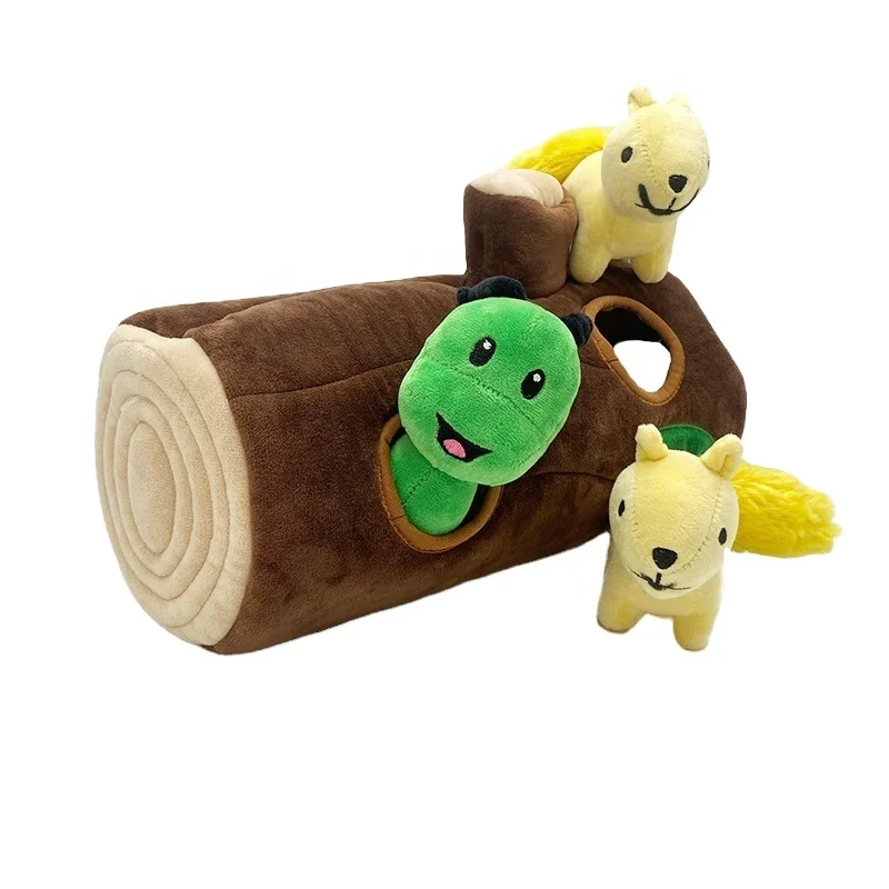 Hide And Seek 2022 Newest Design Pet Durable Chew Toy Custom Plush Toy