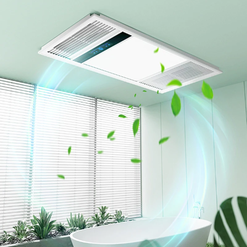 jingliang 2024 hot style integrated ceiling exhaust fan LED lighting integrated bathroom warm air multi-function heater