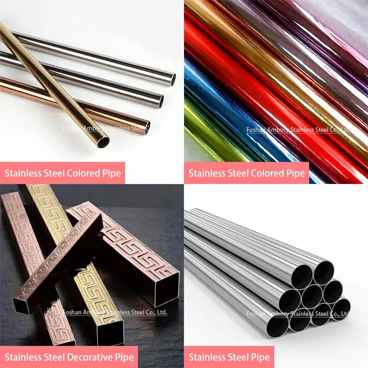 Foshan Ambocy stainless steel square pipe stairs