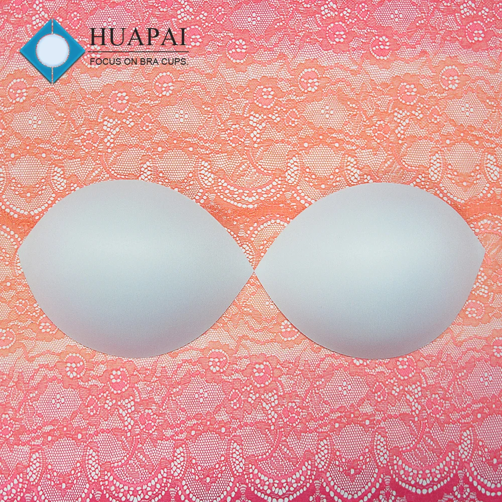 
Pass OEKO TEX Top quality soutien-gorge oval shape padding bra pad in white 