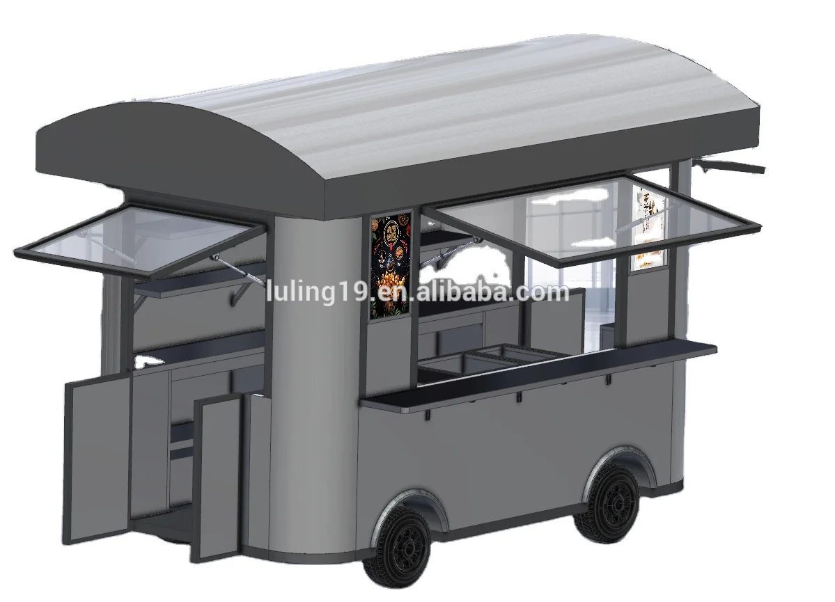 
customized mobile hamburger food cart mobile pizza food trailer 
