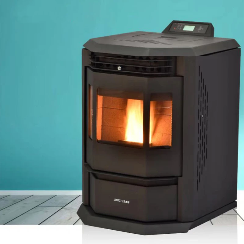 High-end Houses Living Room Electric Exhaust Fan Wood Pellet Burning Stove China