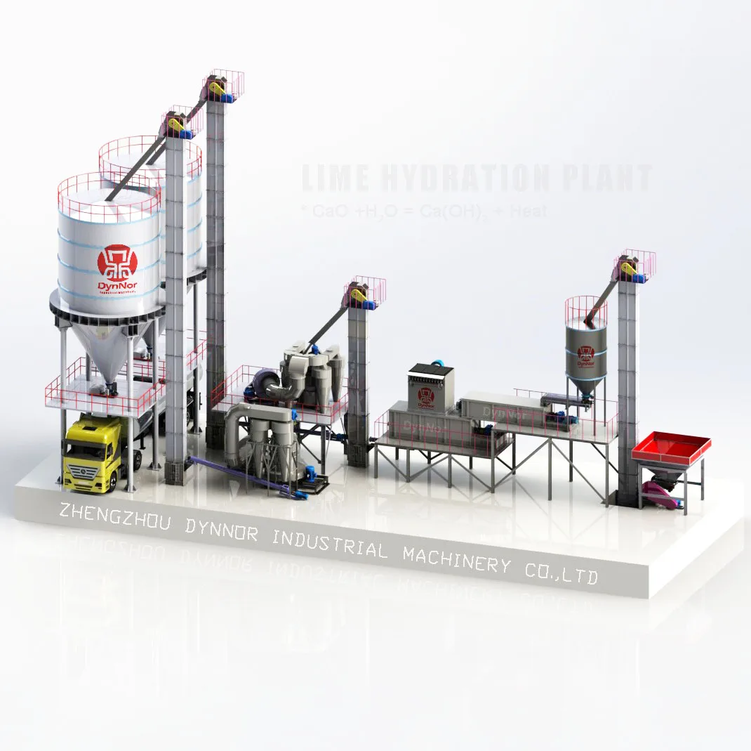 CE Certified Lime Slaking Machine to produce Ca(OH)2 powder up to 600 mesh