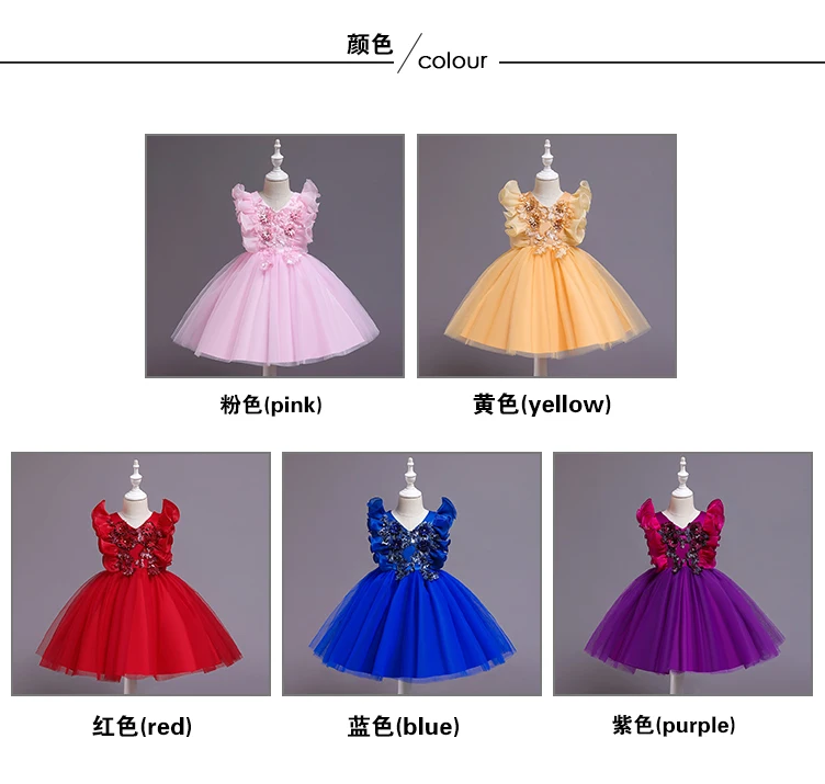 China Factory Price Girls Boutique New Fashion Clothing Kids Birthday Party Dress Children Frocks 311