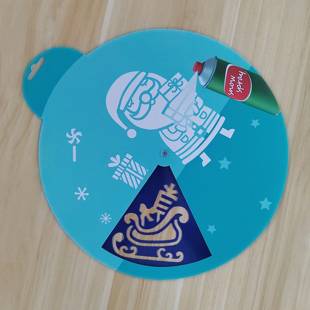 Christmas Stencils Reusable Stencil For Painting On Wood Fabric Paper Windows Cards For Festival