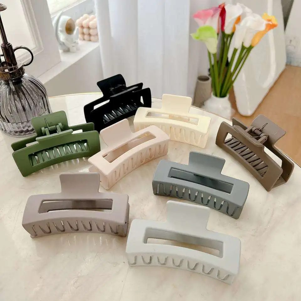 Оптовая продажа 3 6 дюймовые большие заколки для волос женщин толстые волосы заколки-Крабики акриловые заколки-бананы