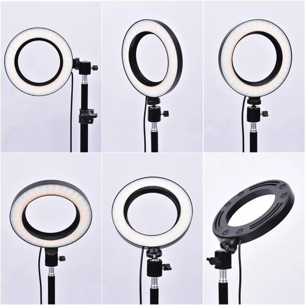 10 Inch Dimmable LED Studio Selfie Ring Light Phone Phone Lamp With Tripod Ring Desk Fill Light
