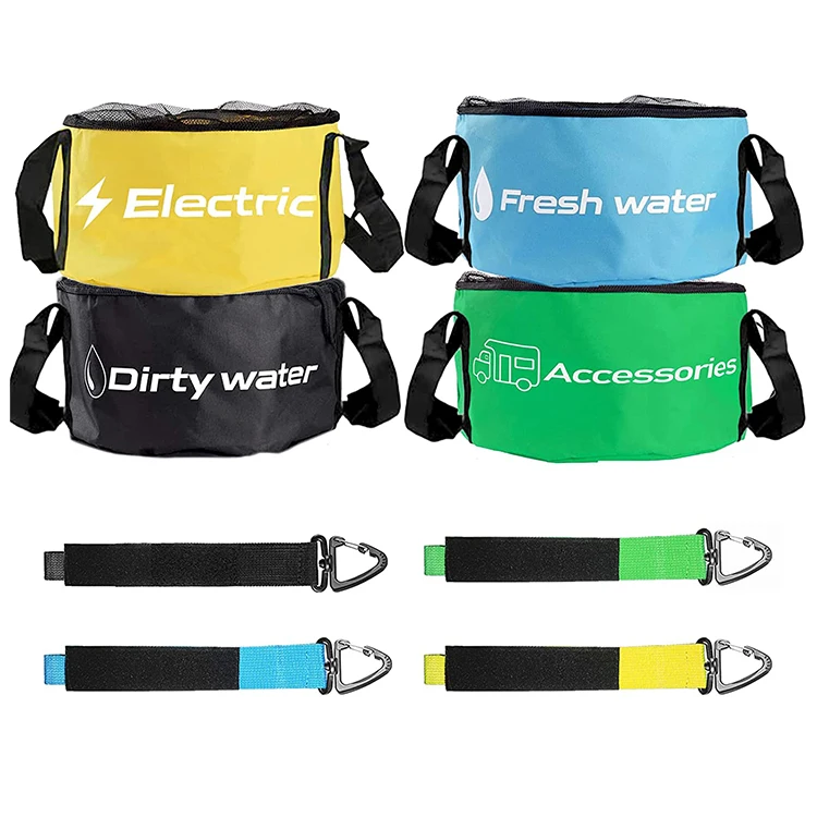 4PACK Waterproof RV Hose Storage Bag Organizer forBlack Water Sewer Hoses Electrical Cords  RV Accessories storage bag