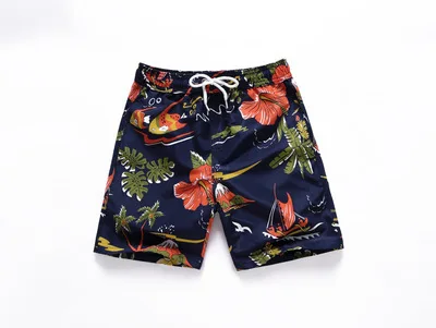 2021 Hot sale boys beach shorts swim trunk breathable swimming shorts for kids