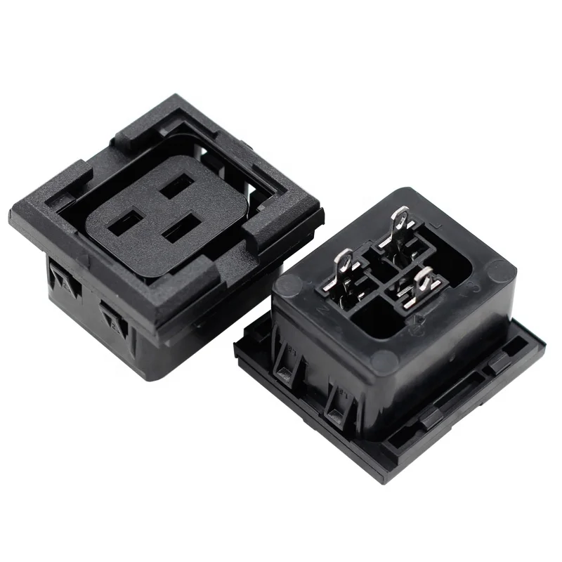 IEC 320 C19  lockable pdu receptacle outlet sockets power socket