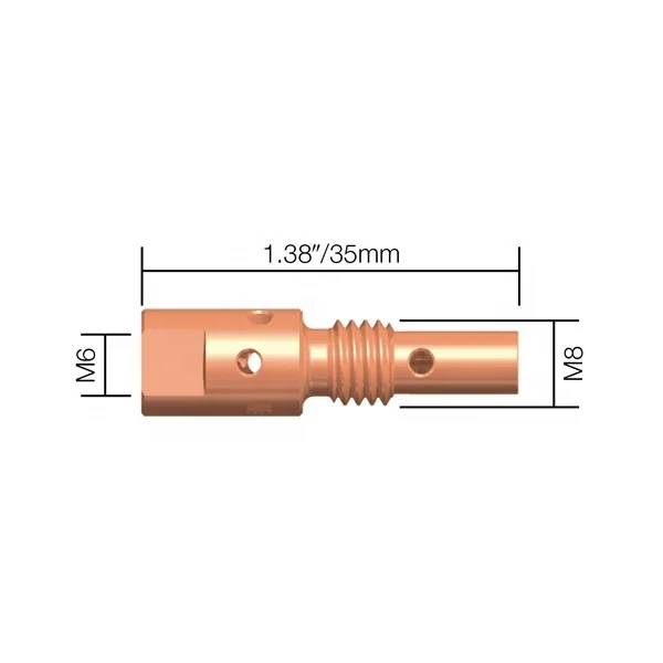 MB25 BINZEL STYLE MIG TIP HOLDER DIFFUSER ADAPTER 25AK MIG Tip Holder / Adapter