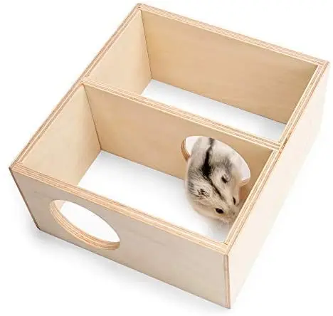 Factory Direct Sales Multi Room Hamster House Maze like Hidden and Tunnel Exploration Hamster Wooden Toys