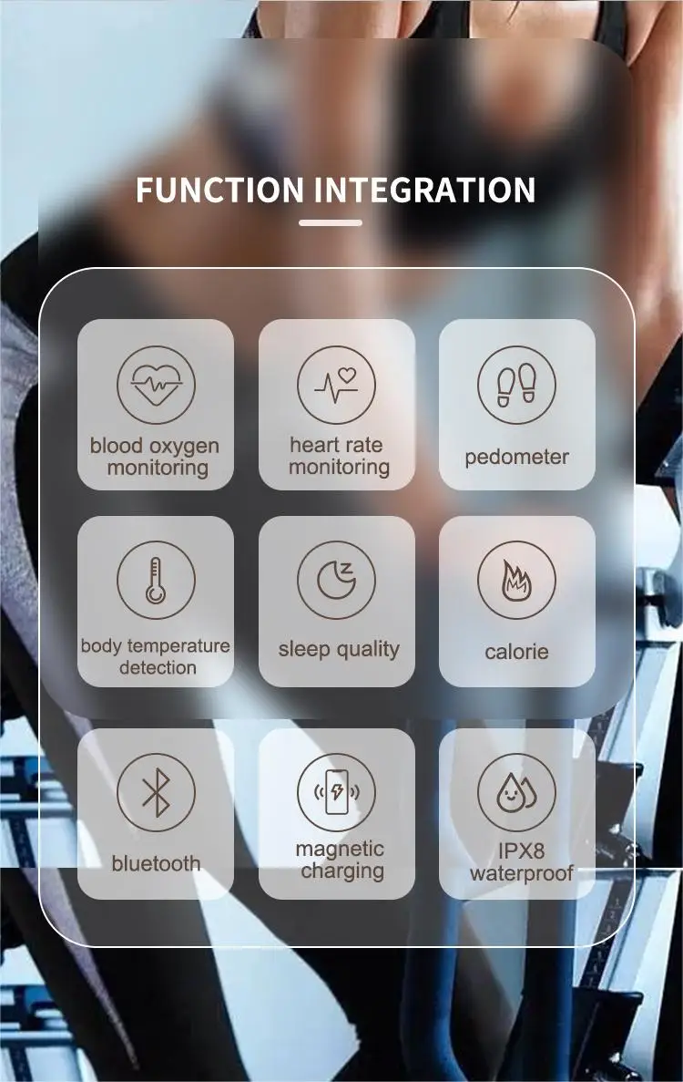 Smart Rings Magnetic Charging Health Ring Blood Oxygen Heart Rate and Sleep Monitoring Body Temperature detection IPX8