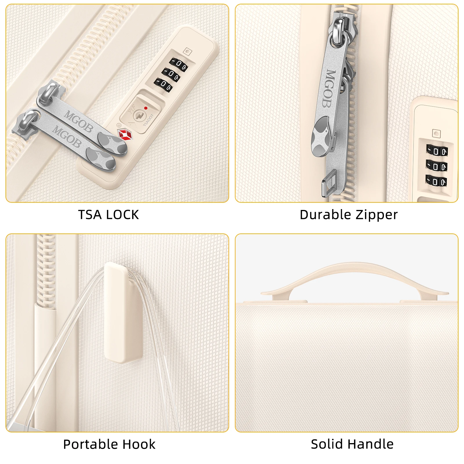 Fashionable Sofa Series 20'24'28' Traveling Luggage Set Durable PC Hard Shell Boarding Case Universal Wheel  Suitcase Set