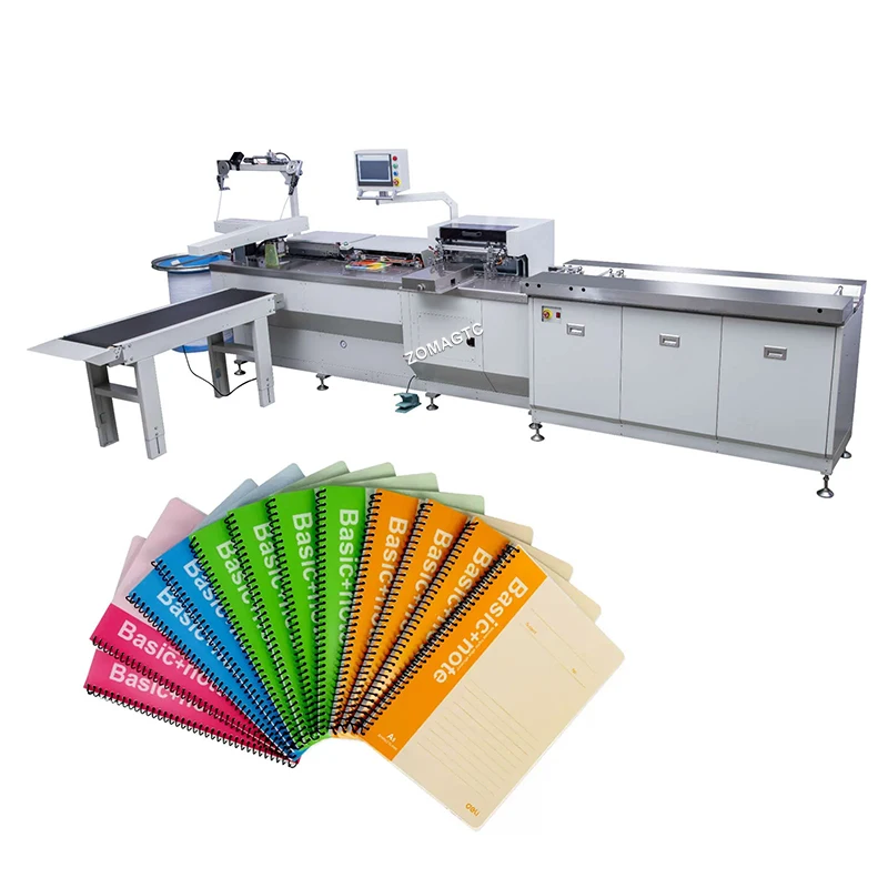 Высокоэффективная полностью автоматическая машина для спирального переплета ноутбука