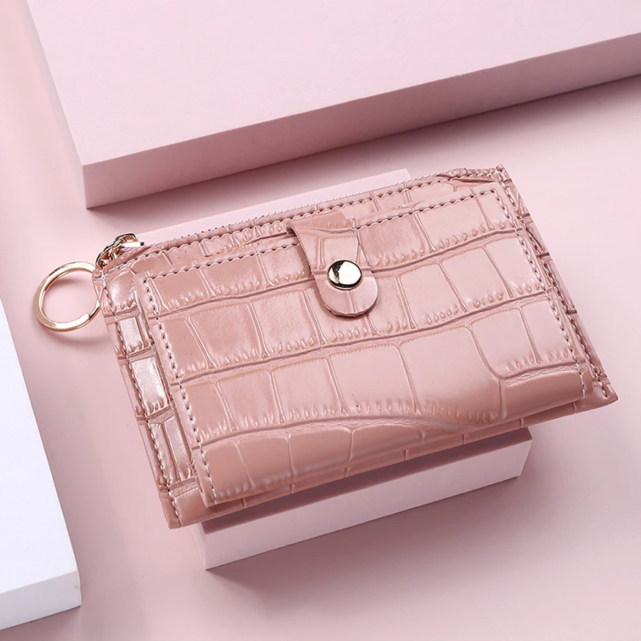 OEM/ ODM 2025 Новый Модный женский кошелек короткий держатель для карт маленький женский кошелек брелок Женский мини-клатч тонкий кошелек