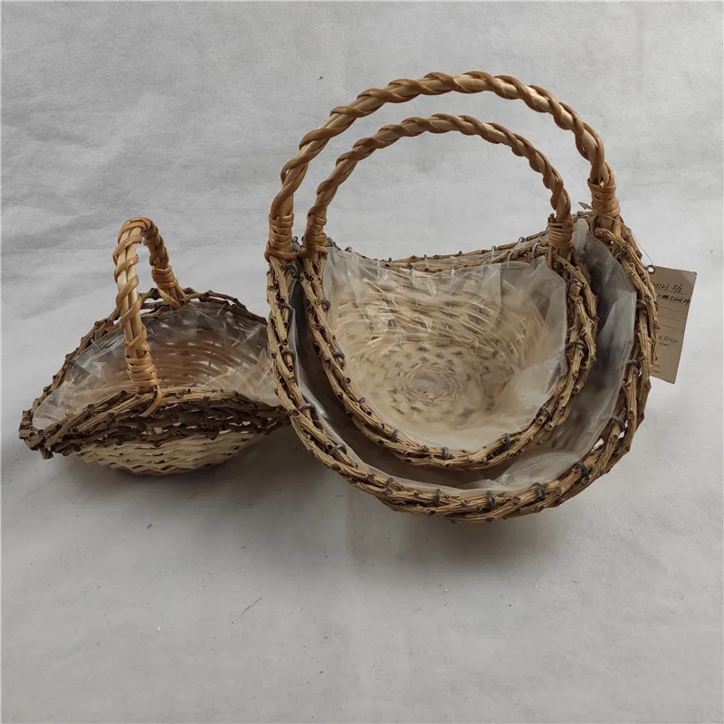 
Customized natural cheap gift wicker basket with handle/wholesale mini willow wicker basket with handle for 