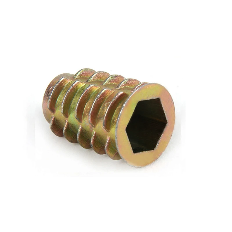 1/4-20 Furniture Wood Insert Nut M4 M5 M6 M8 M10 Type E Type D Threaded Insert Nut for plywood