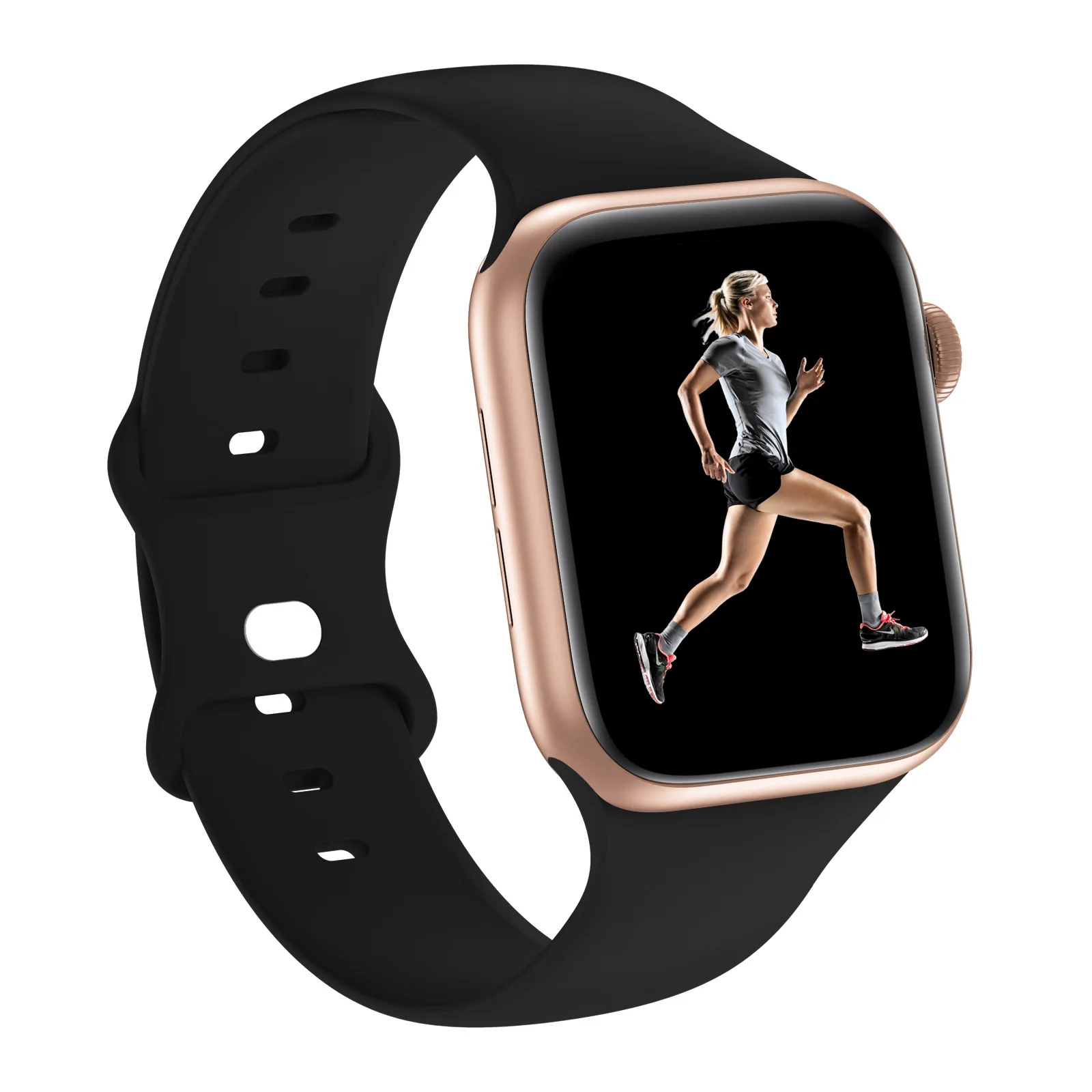 New Simple Multi-Color Buckle Strap, Soft Silicone Band For Smart Sports Apple Watch 38mm 42mm Band