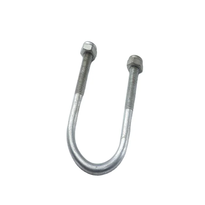 Steel Bar Stamp forming U shape custom bolted pipe clamp