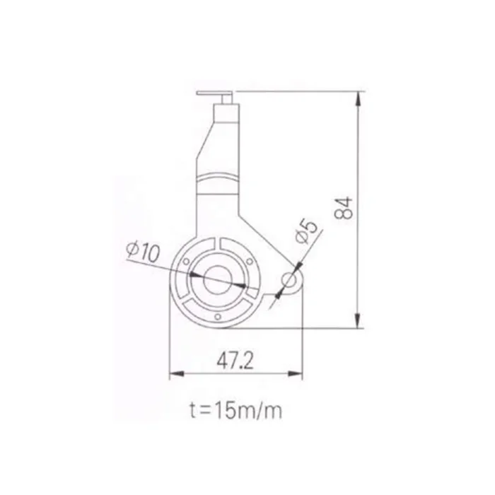 Textile Machine Parts Left Traverse Guide For Murata Draw Texturising Yarn Machinery/3V3-300-060/85*47*15