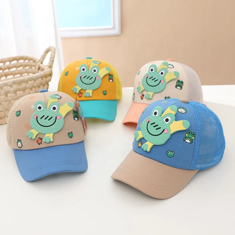 Kids Baseball Cap Toddler Sun Hat Boys Girls Cars Adjustable Trucker Hat