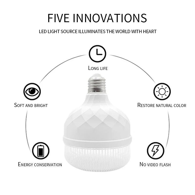 Wholesale high power T shaped E27 20W 30W 40W 50W 60W led light bulb energy saving bulbs light