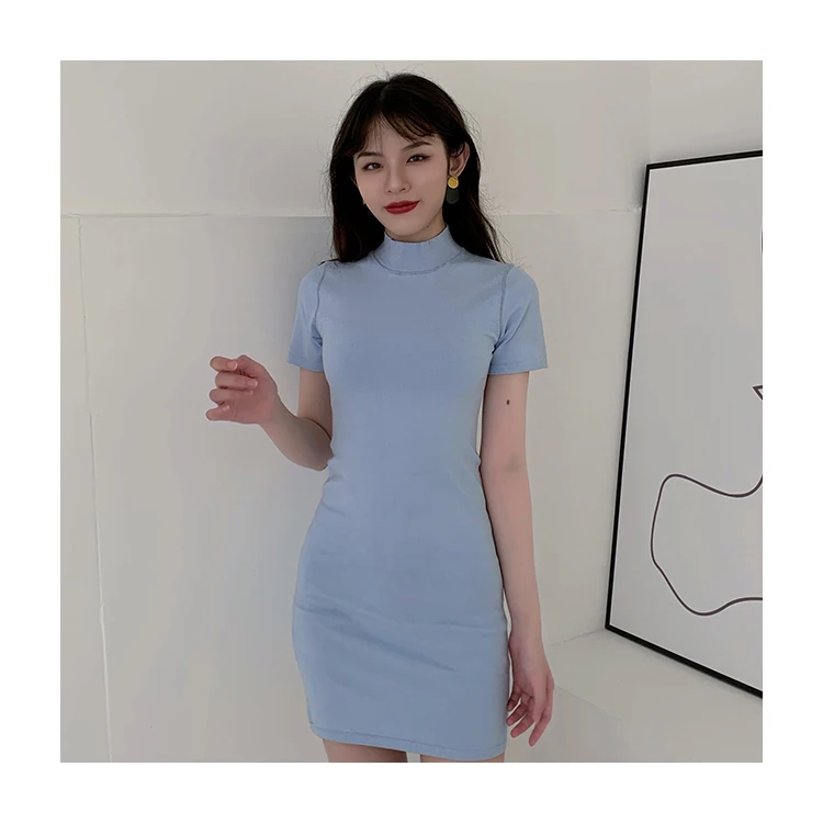 
round Neck Midi Dress Fashionable Women Casual Dresses Summer Sleeveless cotton Dress 