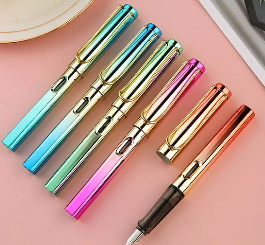 Four nib models and Customizable logo Multicolor Plastic Parker Fountain Pen