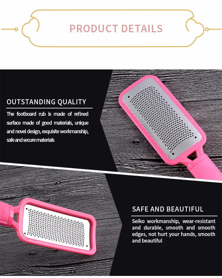 Hot Sale colossal  large size Stainless Steel Pedicure Callus Remover feet Rasp  tool  pedicure  foot file