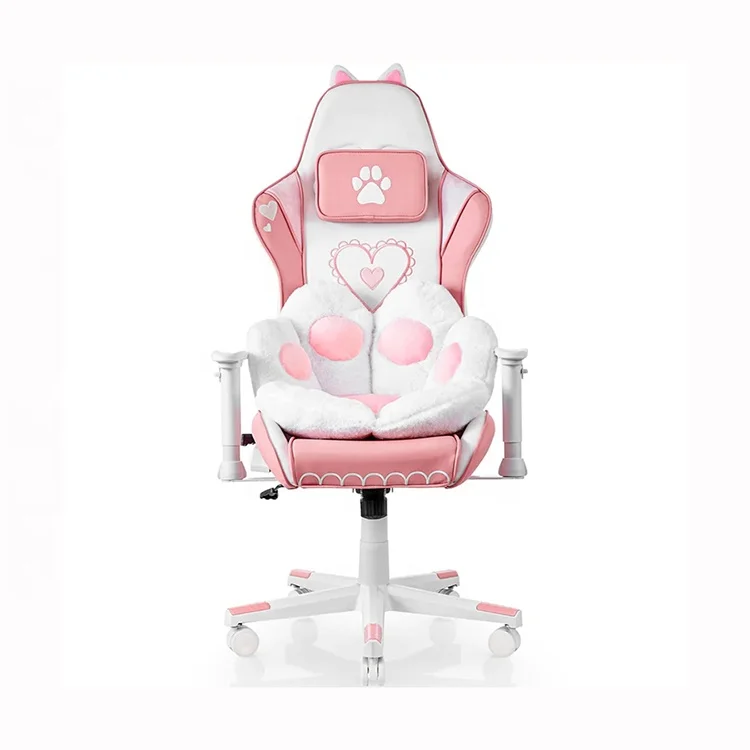 Хит продаж брендовые игровые стулья кавайное кожаное вращающееся розовое кресло для кошек игровое девушек