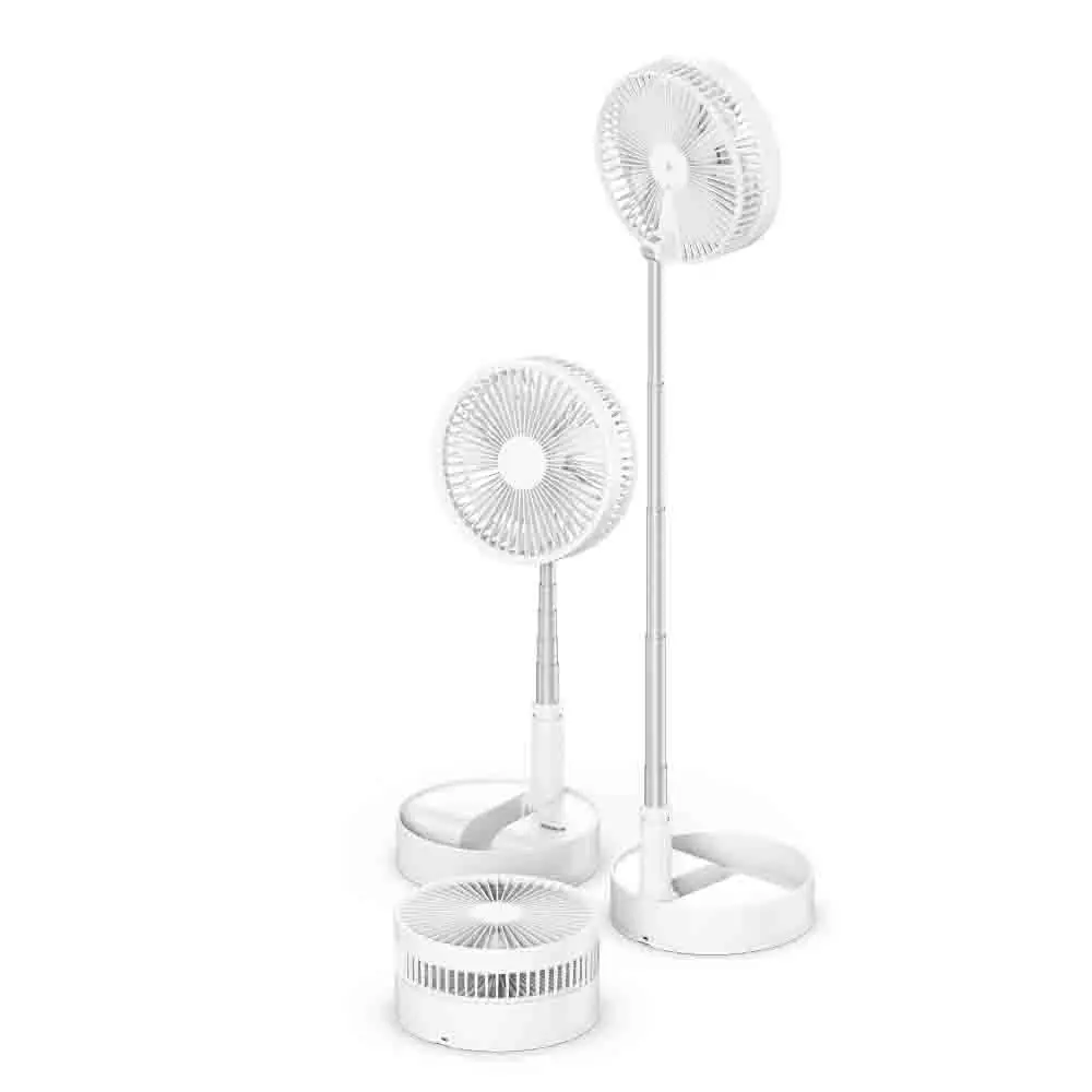3 In1 Desktop Mini Folding Portable Fan Usb Rechargeable Foldable Cooling Air Battery rotatable base Fan For Home Office Outdoor