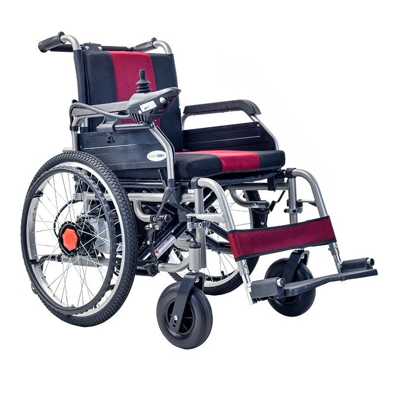 Medical Equipment Light Weight Portable Electric Remote Control Folding Power Wheelchair for Disabled