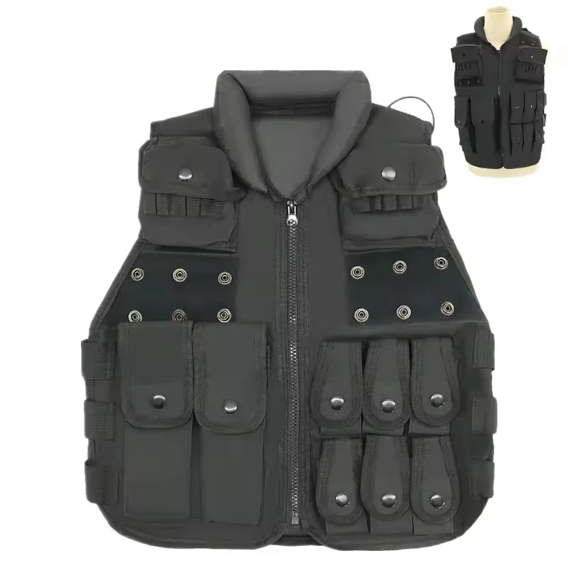 Youth Adventure Vest MolleCompatible Protective Jacket Outdoor Play Hunting Games Safe Shooting Simulations